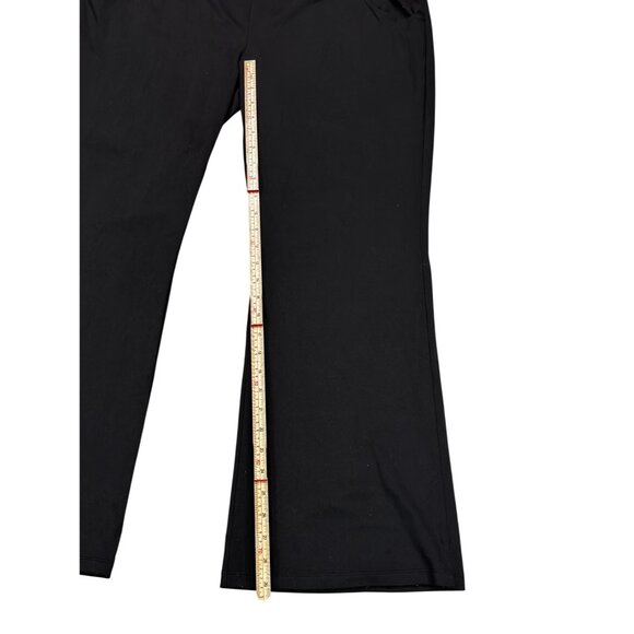 Black Flared Womens Active Pants 3XL Polyester/Elastane Blend With Pockets - Picture 5 of 8